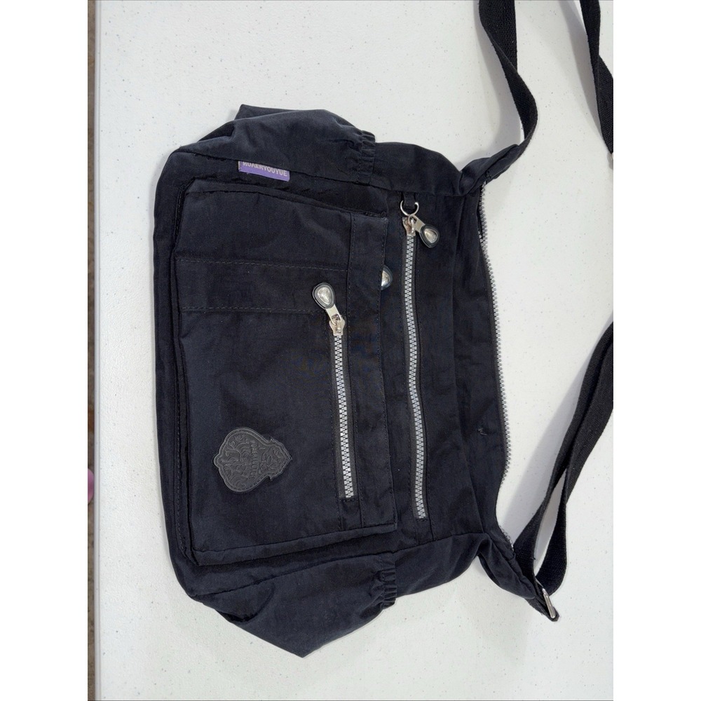 Jinqiaoer Honuryouyui Shoulder Bag Black Shoulder Bag Shoulder Strap Snap Close